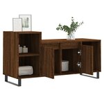 vidaXL Meuble TV Chêne marron 100x35x55 cm Bois d'ingénierie