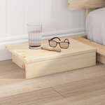 vidaXL Cadre de lit Marron 140 x 200 cm bois