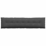 vidaXL Coussin de Dos Gris foncé 200 x 50 cm Tissu en velours côtelé