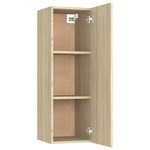 vidaXL Meubles TV 2 Pièces Chêne sonoma 30 5x30x90 cm Aggloméré