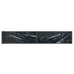 vidaXL Table console Noir 200x35x75 5 cm Verre trempé
