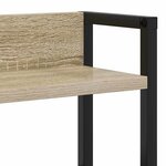vidaXL Tête de lit avec étagère Chêne sonoma 100 cm Bois d'ingénierie