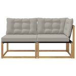 vidaXL Unité de canapé sectionnel Blanc 162 5 x 83 x 73 cm