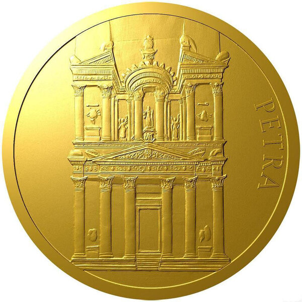 Pièce de monnaie en Or 50 Dollars g 31.1 (1 oz) Millésime 2024 Seven Wonders PETRA