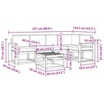 vidaXL Ensemble de canapés d'extérieur 6 Pièces Blanc et Beige