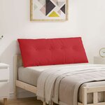 vidaXL Coussin de Dos Rouge 120 x 19 x 50 cm tissu