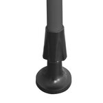 vidaXL Auvent manuel rétractable avec LED 100 cm Anthracite