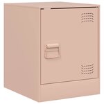vidaXL Tables de chevet 2 Pièces rose 34 5x39x44 cm acier