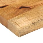 vidaXL Dessus de table 160x30x3 8 cm bord vif bois massif manguier bru