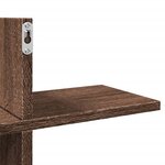 vidaXL Étagère murale chêne marron 124 5x18x60 5 cm bois d'ingénierie