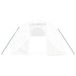 vidaXL Serre avec cadre en acier blanc 42 m² 14x3x2 m