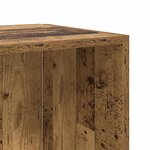 vidaXL Armoire d'angle vieux bois 33x33x132 cm bois d'ingénierie