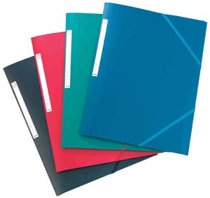 Lot de 10 Chemises à élastiques Memphis A3 Polypro Assorties ELBA