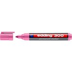 Marqueur Permanent 300 Pointe Ronde Rose 1 5-3 mm x 10 EDDING