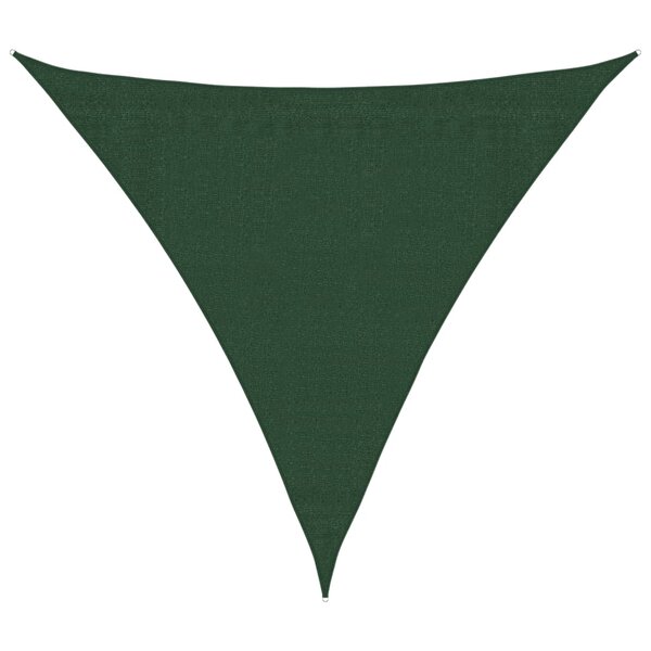 vidaXL Voile d'ombrage 160 g/m² Vert foncé 3x3x3 m PEHD