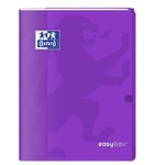 Cahier Easybook agrafé 24x32cm 96 pages grands carreaux 90g violet OXFORD