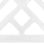 vidaXL Socle de parasol Blanc 44x44x31 cm Fonte