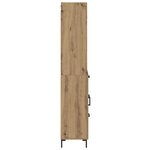 vidaXL Haut Armoire avec tiroir Chêne artisanal 69 5 x 34 x 180 cm