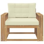vidaXL Sofa de milieu extérieur Polyester Blanc