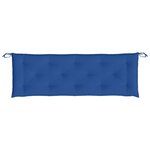 vidaXL Coussins de banc jardin lot de 2 bleu 150x50x7 cm tissu Oxford