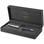 PARKER Sonnet Essentiel Stylo bille  Violet  Recharge noire pointe moyenne  Coffret cadeau