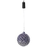 Luxform Lampe suspendue à LED à piles Ball Diamonds Argenté