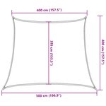 vidaXL Voile d'ombrage 160 g/m² trapèze jaune 4/5x4 m PEHD
