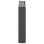vidaXL Pieds de table basse en U 2 pièces Anthracite 40 x (30-31) cm Acier