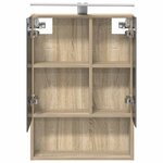 vidaXL Armoire Miroir de Salle de Bain Chêne Sonoma 50 x 14 5 x 70 cm