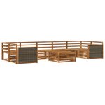 vidaXL Ensemble de canapés d'extérieur 8 pc Naturel