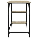 vidaXL Bureau chêne sonoma 120x50x75 cm métal et bois d'ingénierie