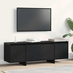vidaXL Meuble TV Chêne noir 120 x 30 x 40 5 cm Bois d'ingénierie