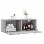 vidaXL Armoire murale sonoma gris 100x36 5x35 cm bois d'ingénierie