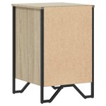 vidaXL Table de chevet chêne sonoma 40x41x60 cm bois d'ingénierie