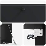 vidaXL Meuble TV mural 98 x 31 x 30 cm Noir Bois d'ingénierie