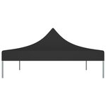 vidaXL Toit de tente de réception 4x3 m Noir 270 g/m²