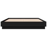 vidaXL Cadre de lit sans matelas noir 120x190 cm