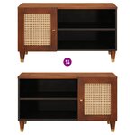 vidaXL Meubles et étagères de rangement pour médias avec porte Marron
