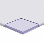 vidaXL Coussins de Matelas Blanc 120 x 200 cm
