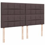 vidaXL Sommier à lattes de lit avec matelas Marron foncé 180x200 cm