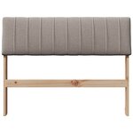 vidaXL Tête de lit capitonnée Taupe 100 cm Pin massif