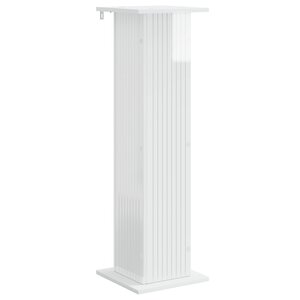 vidaXL Support de Plante Blanc brillant 30 5 x 30 x 100 5 cm