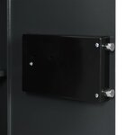 vidaXL Coffre-fort numérique électronique avec étagère Gris foncé 40x35x60 cm Acier
