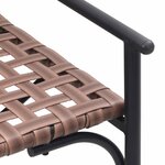 vidaXL Chaise de jardin Marron 110 5 x 79 x 75 5 cm polyrotin