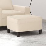 vidaXL Repose-pied Beige 60x50x41 cm Tissu microfibre
