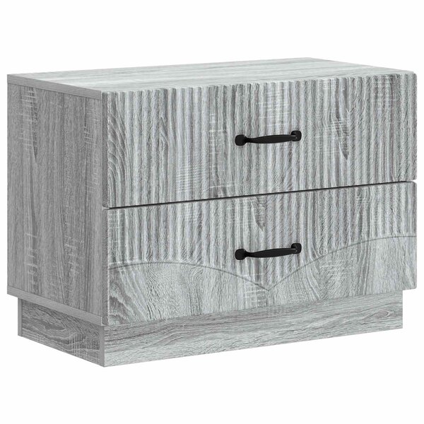 vidaXL Cabinet de chevet avec tiroir Sonoma gris 62 x 34 5 x 44 5 cm