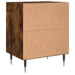 vidaXL Tables de chevet 2 Pièces chêne fumé 40x30x50 cm bois d'ingénierie