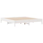 vidaXL Cadre de lit sans matelas blanc 180x200 cm bois massif de pin