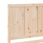 vidaXL Cadre de lit extra long sans matelas 140x210 cm bois massif