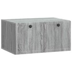 vidaXL Meuble TV mural Sonoma gris 59 5 x 41 x 30 cm Bois d'ingénierie